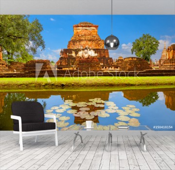 Bild på Wat Mahathat temple in Sukhothai Historical Park Thailand Unesco World Heritage Site